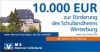 Scheck der MVB über 10.000€ für das Schullandheim Winterburg